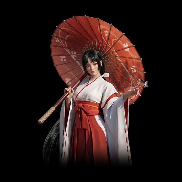 Miko full artwork — Lordrush Archer hero